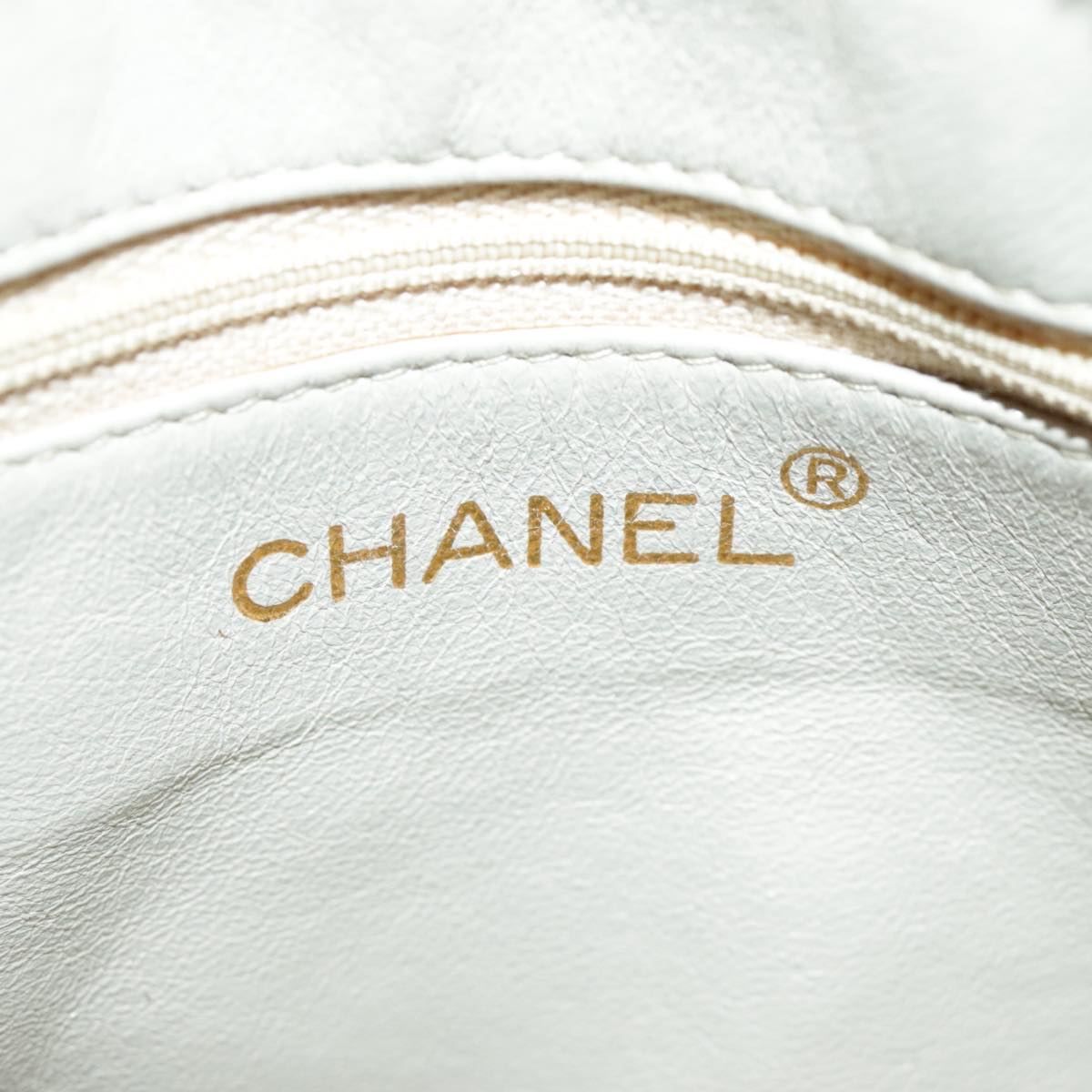 Chanel Camera, Beige, Leather, shoulder