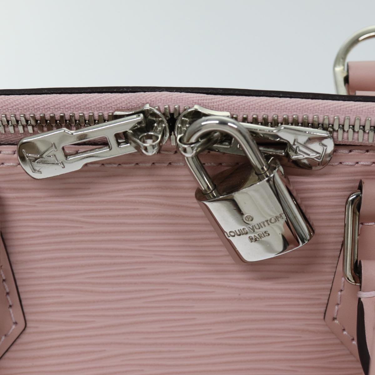 Louis Vuitton Alma, Pink, Leather, handbag