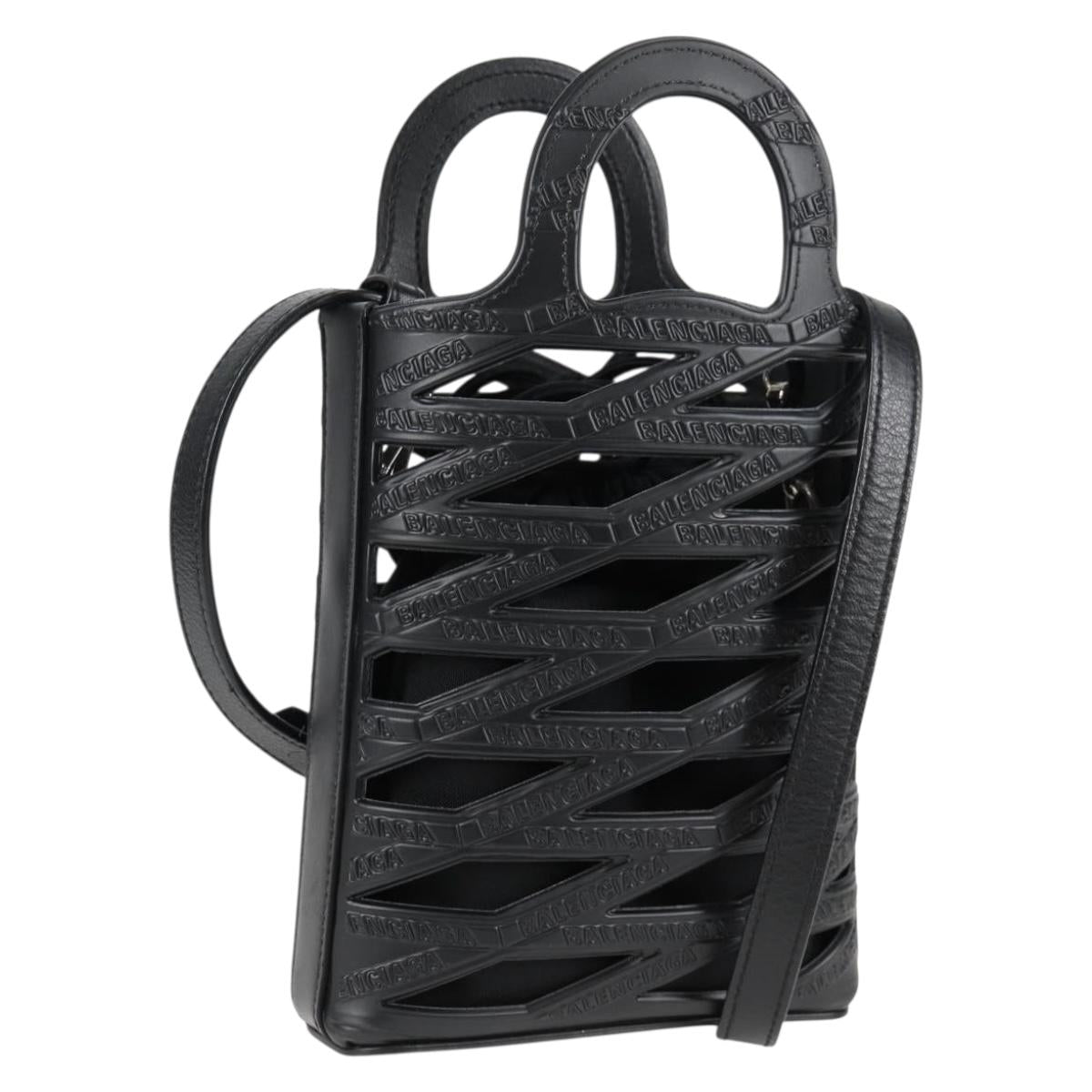 Balenciaga, Black, Leather, handbag