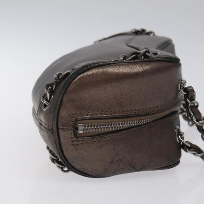 Chanel Tassel, Brown, Leather, shoulder