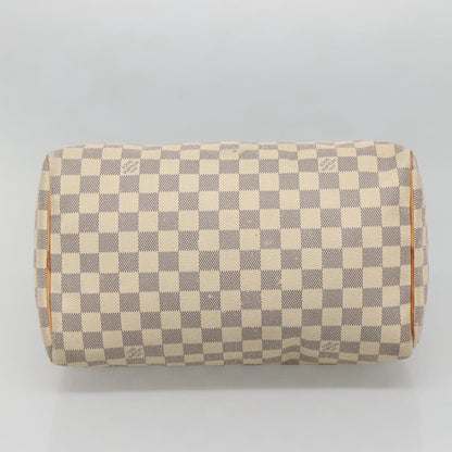Louis Vuitton Speedy 30, White, Canvas, handbag