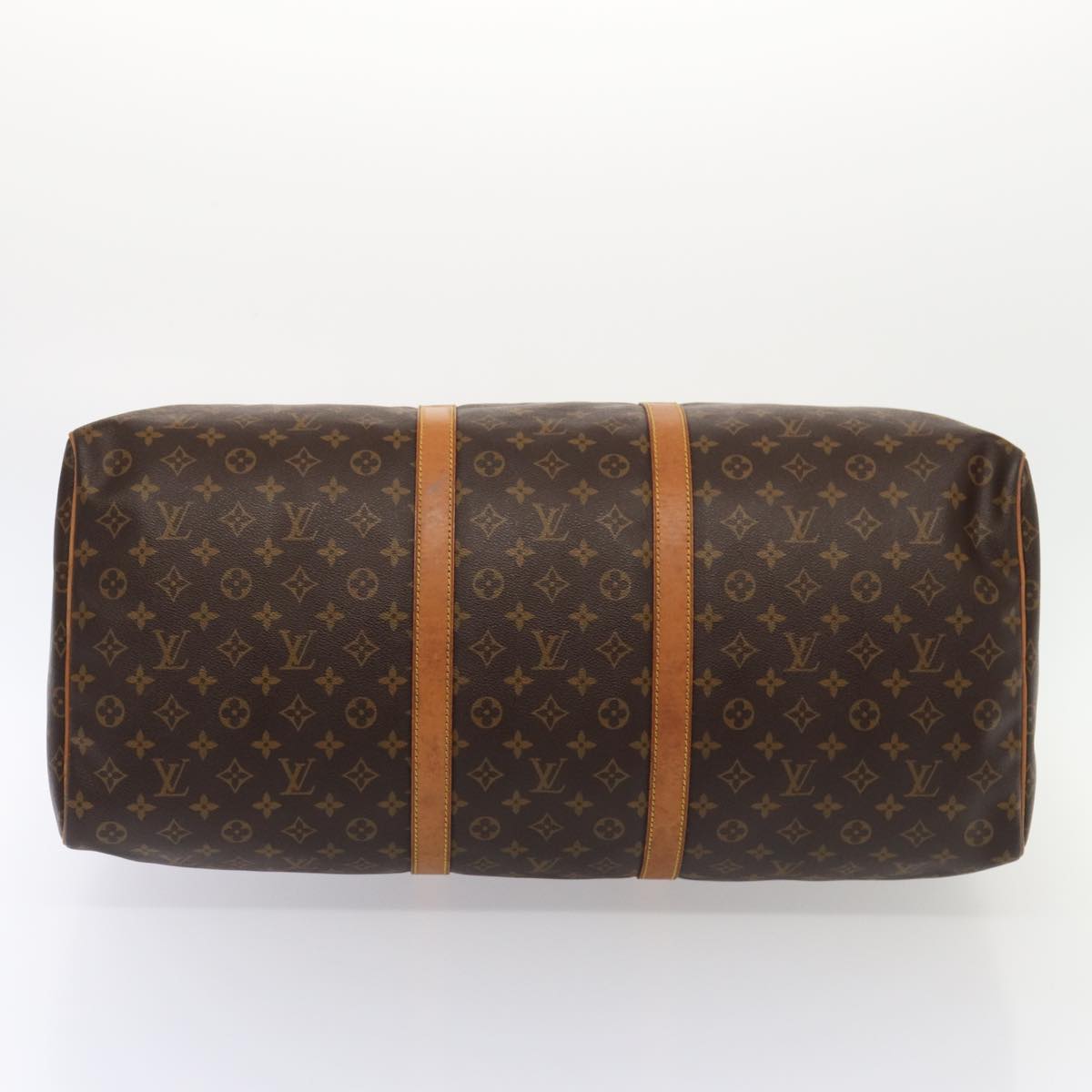 Louis Vuitton Keepall 60, Brown, Canvas, travel