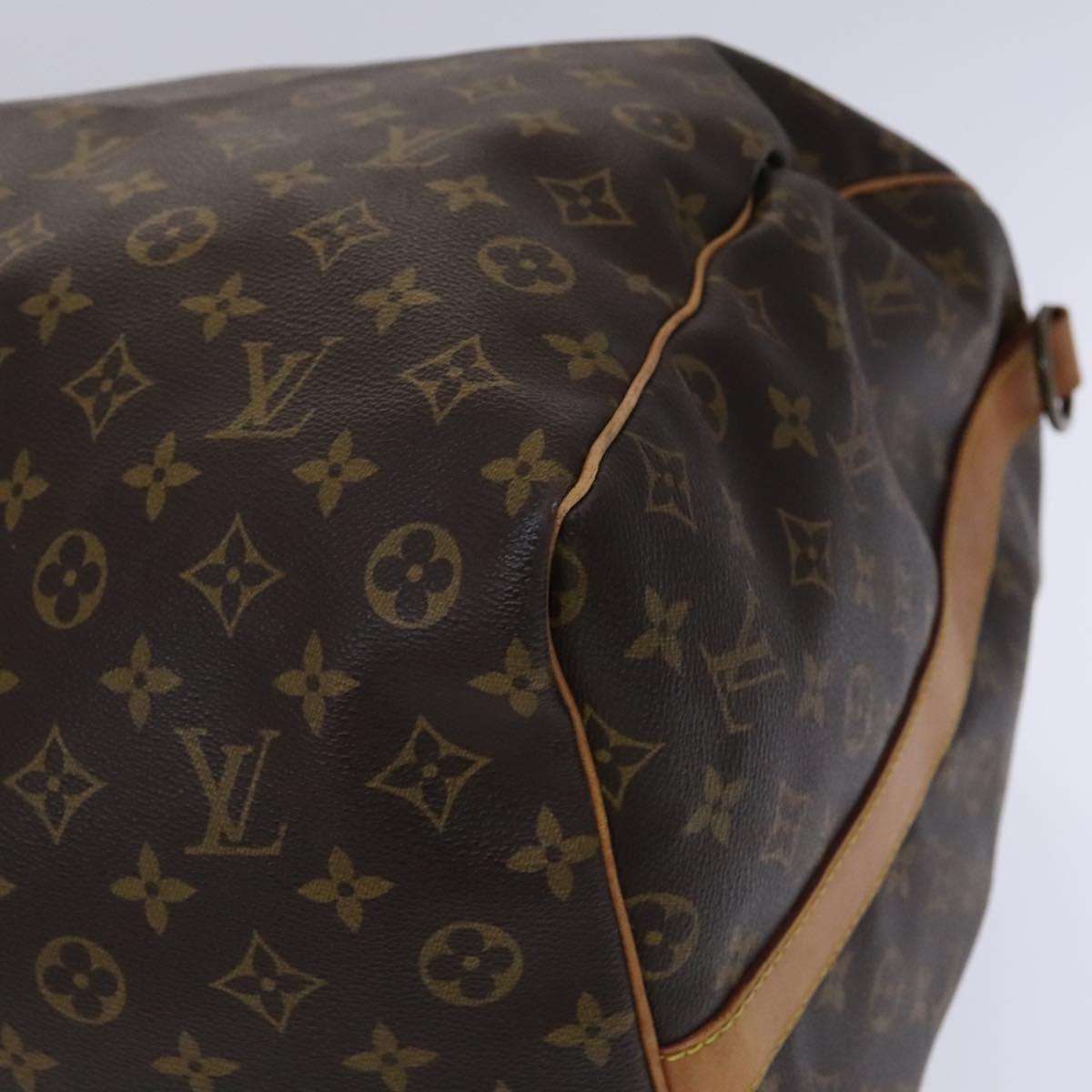 Louis Vuitton Keepall Bandoulière 60, Brown, Canvas, travel