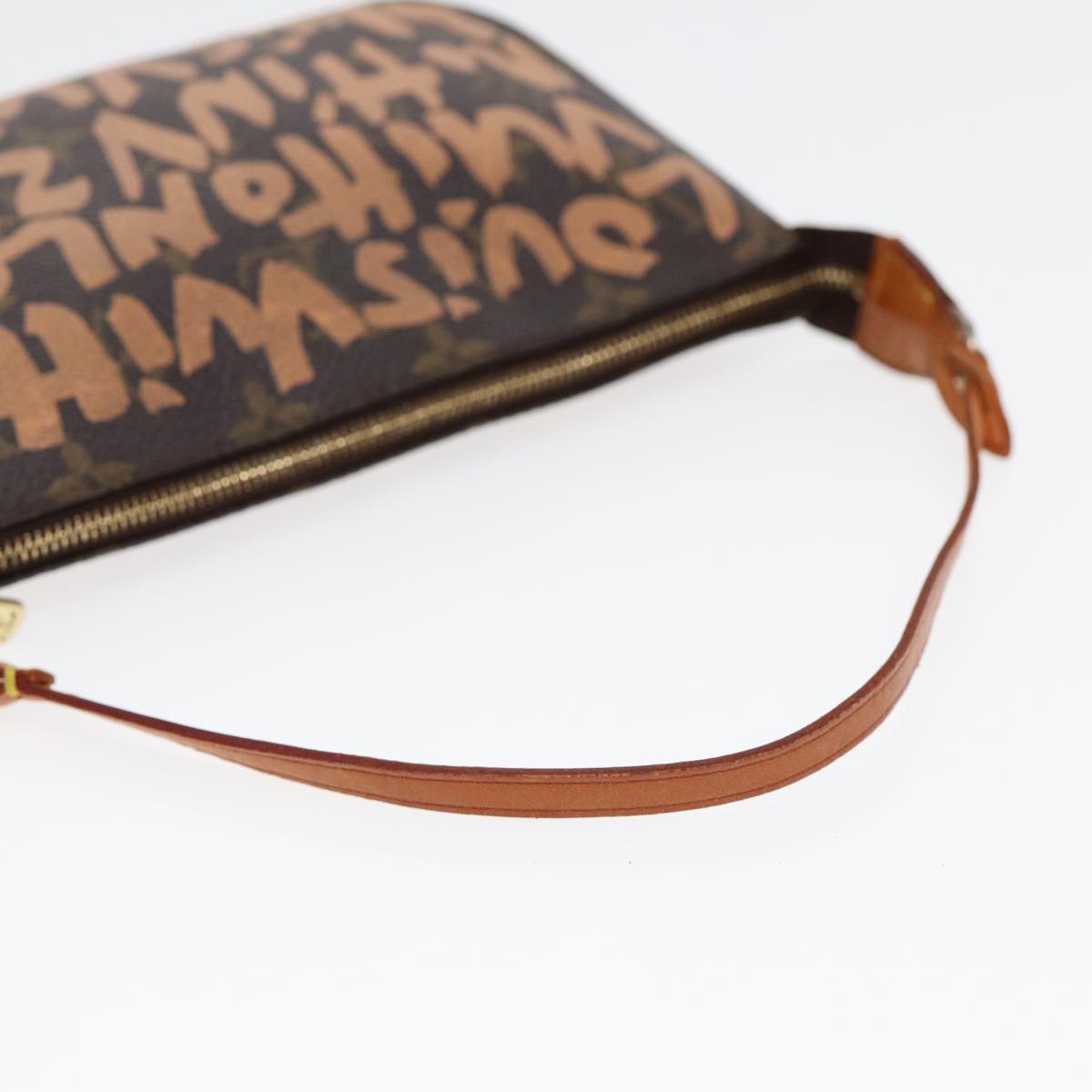 Louis Vuitton Pochette Accessoire, Brown, Canvas, clutch