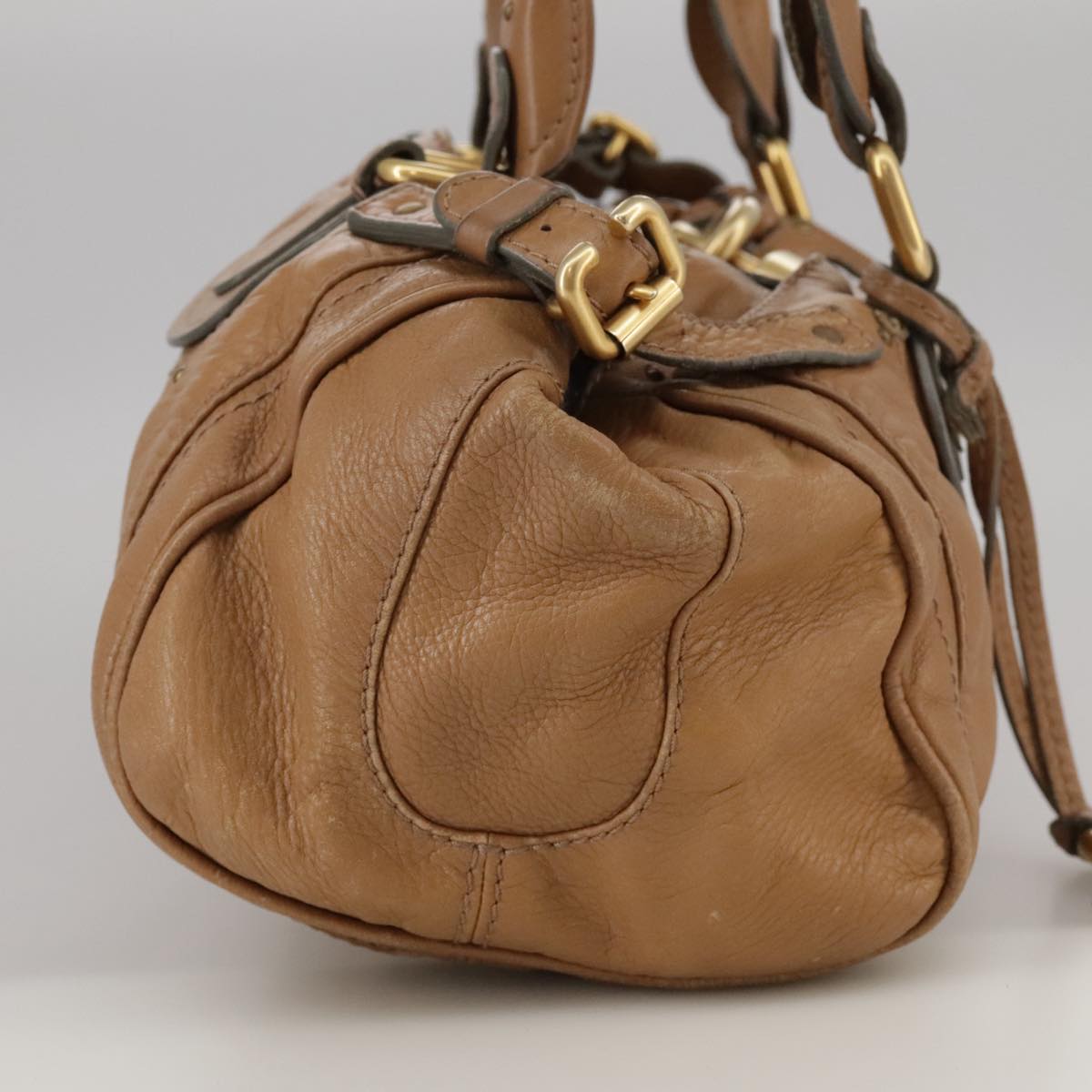 Chloé Paddington, Brown, Leather, handbag