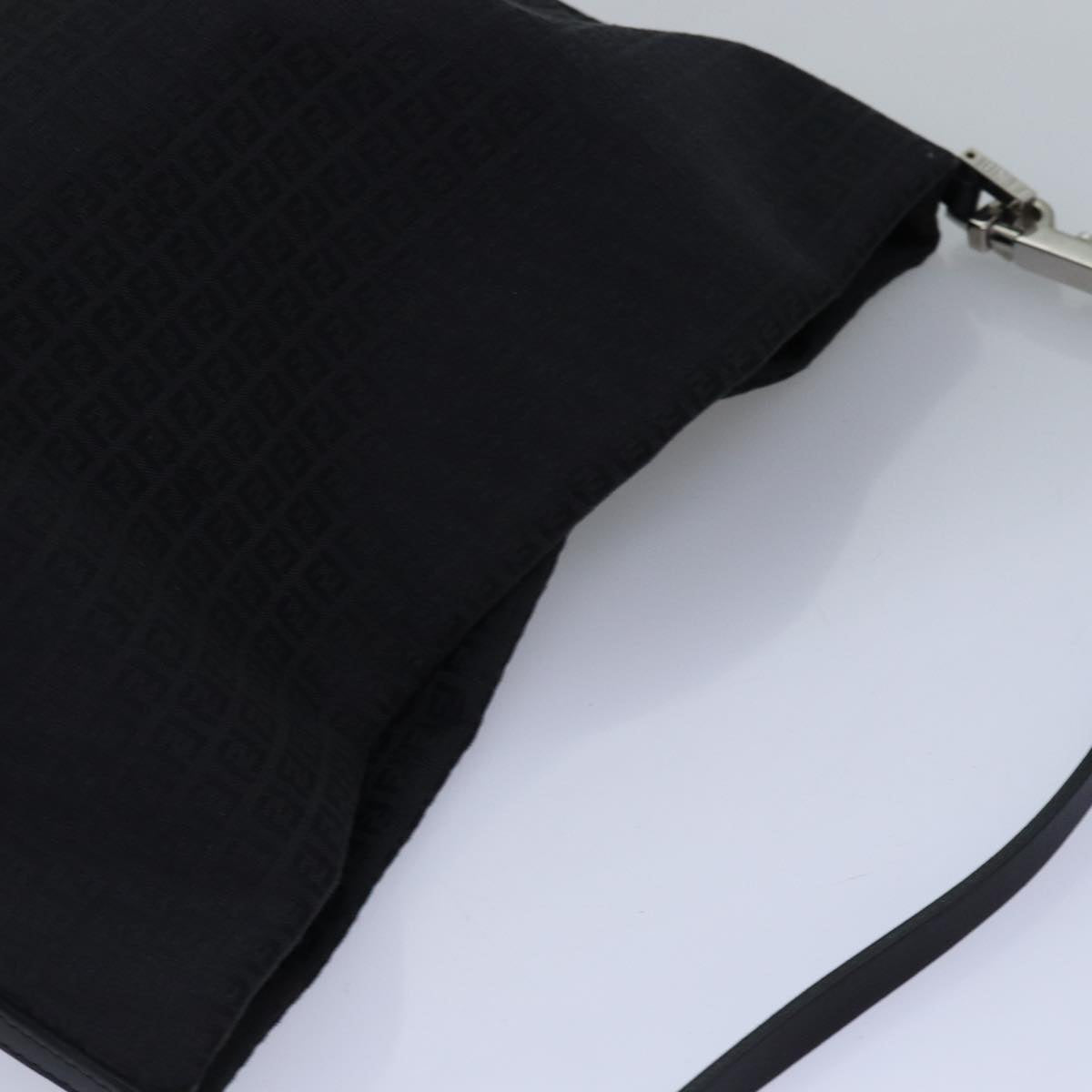 Fendi Zucchino, Black, Canvas, handbag