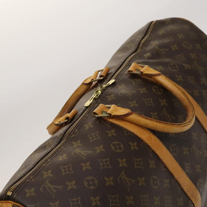 Louis Vuitton Keepall Bandouliere 55, Brown, Canvas, travel