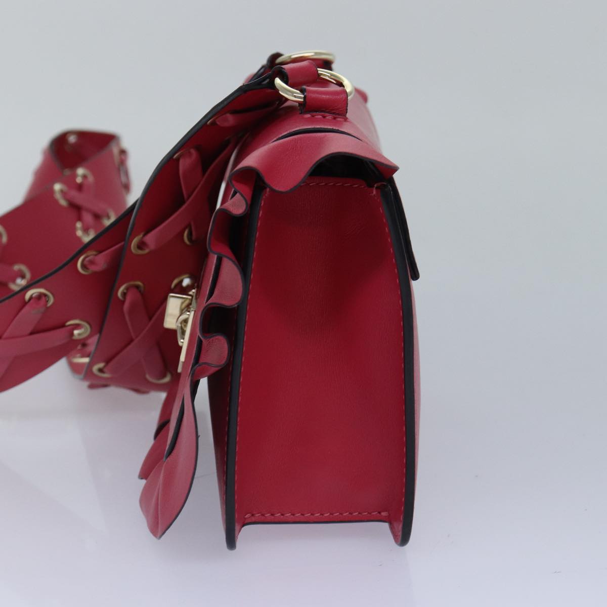 Valentino Garavani -, Pink, Leather, shoulder