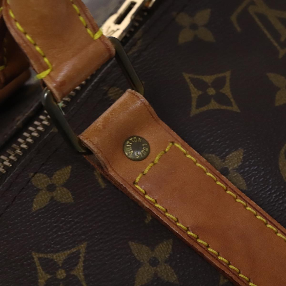 Louis Vuitton Keepall Bandoulière 60, Brown, Canvas, travel