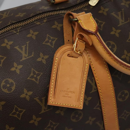 Louis Vuitton Keepall 55, Brown, Canvas, travel