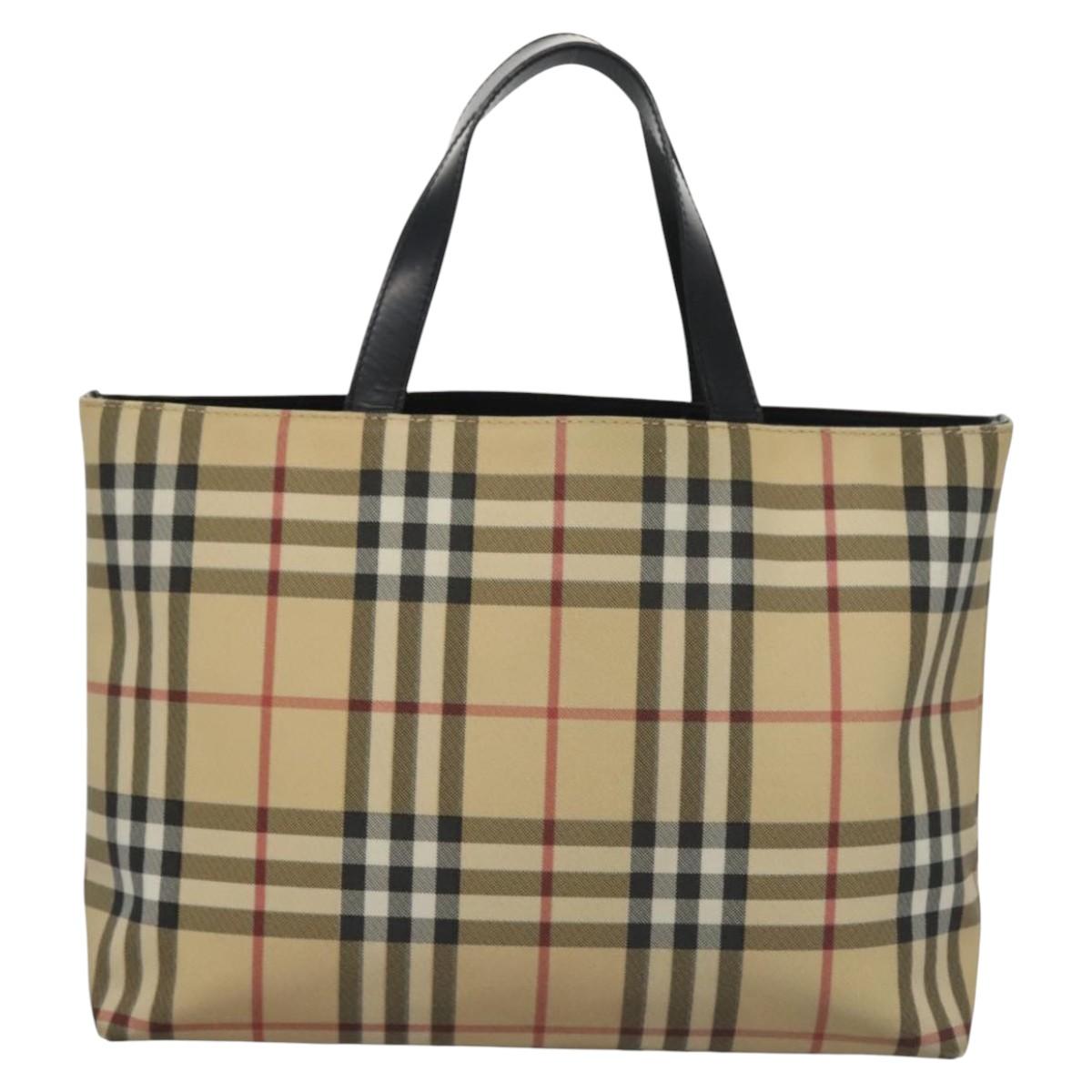 Burberry Nova Check, Beige, Canvas, tote