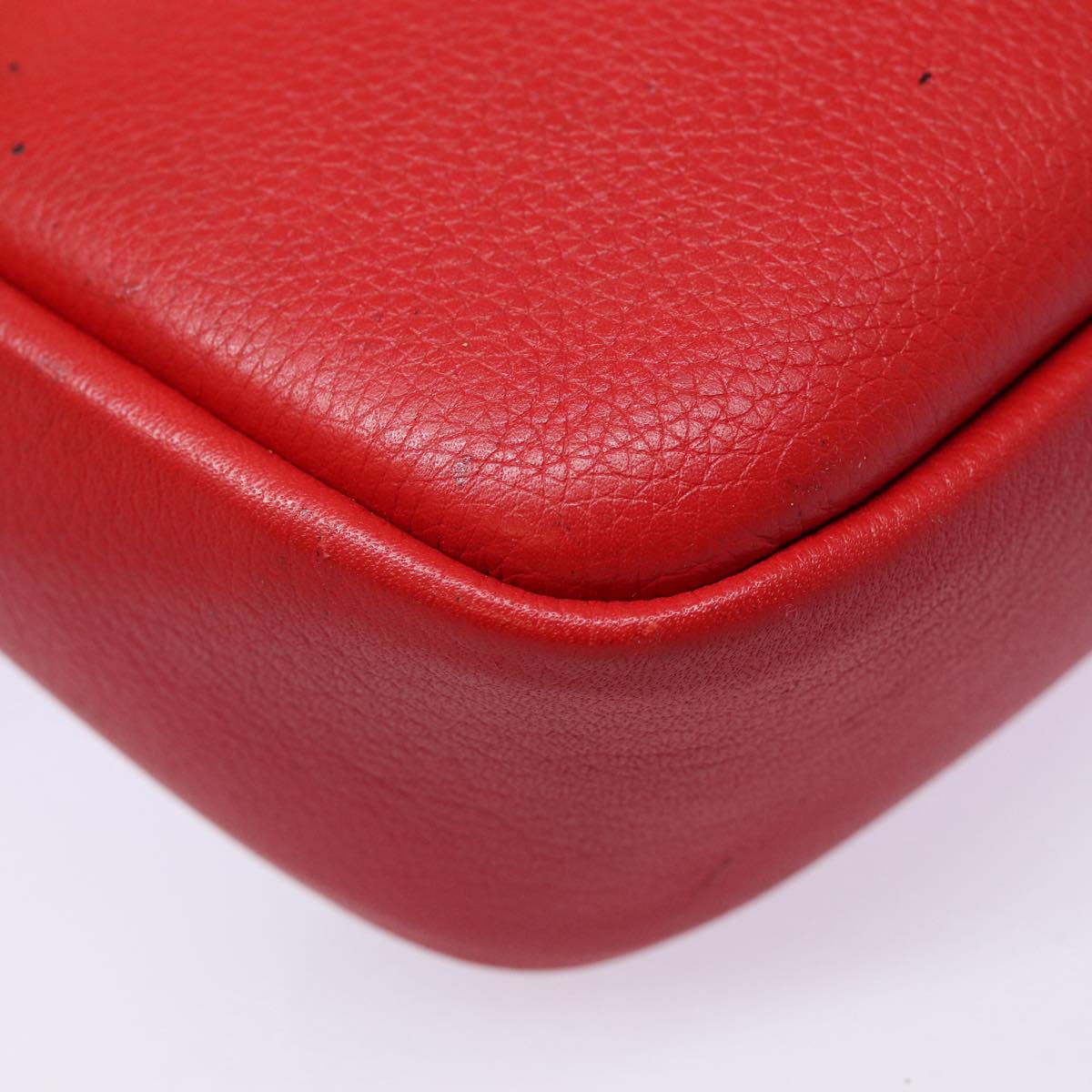 Louis Vuitton Parnassea, Red, Leather, clutch