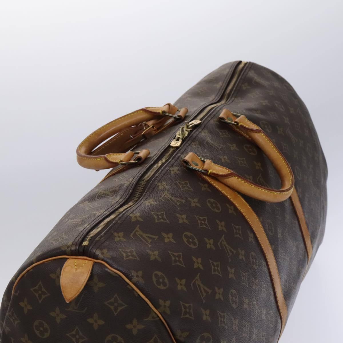 Louis Vuitton Keepall 60, Brown, Canvas, travel