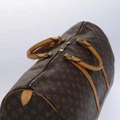 Louis Vuitton Keepall 60, Brown, Canvas, travel