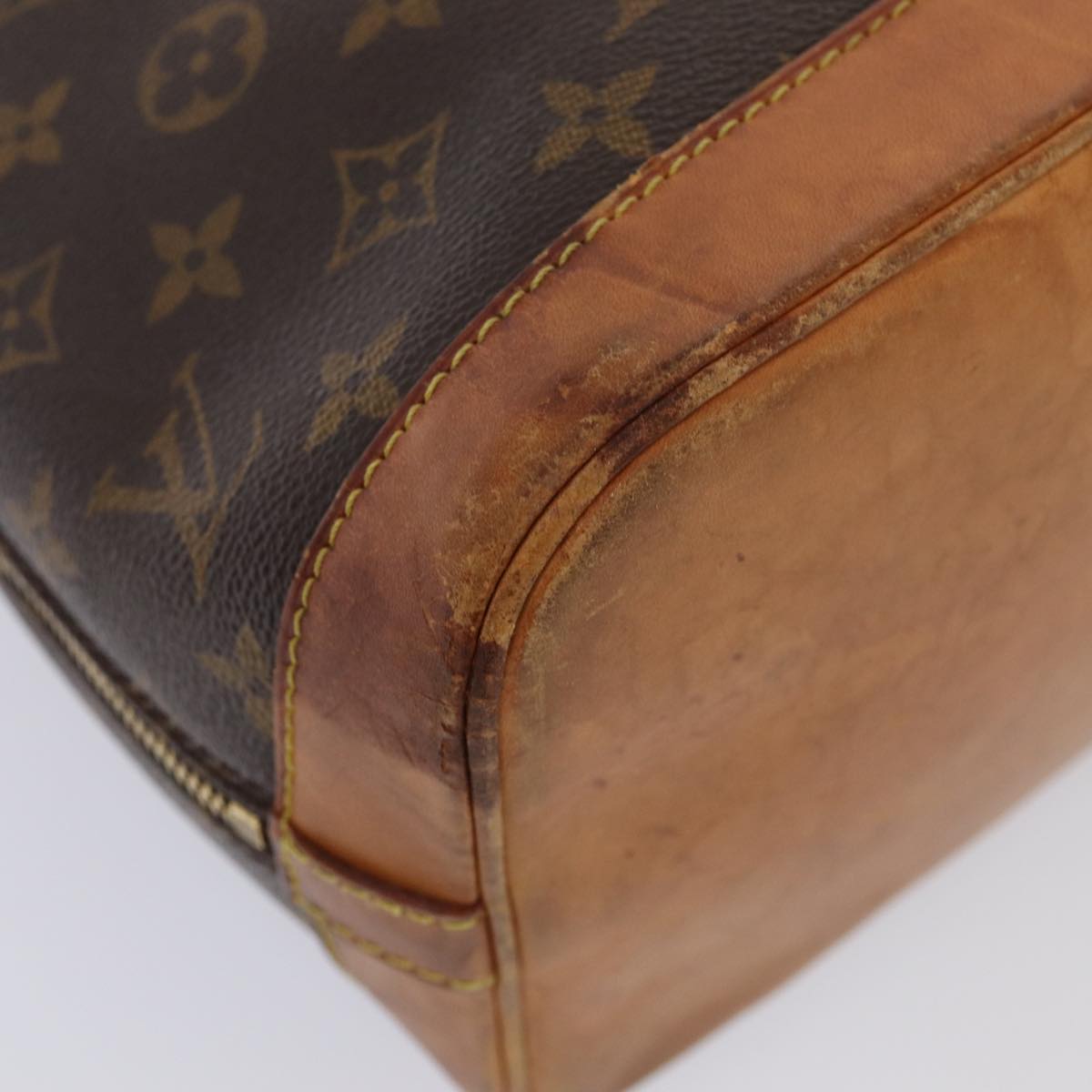 Louis Vuitton Alma, Brown, Canvas, handbag