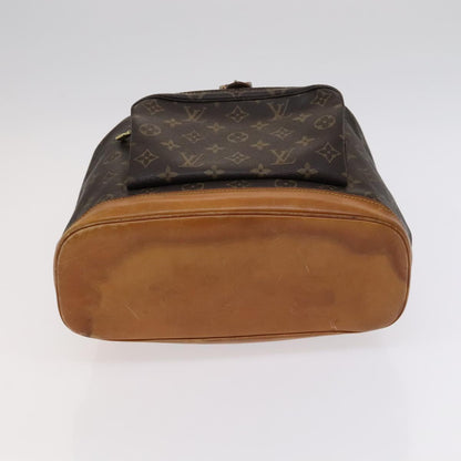 Louis Vuitton Montsouris, Brown, Canvas, backpack