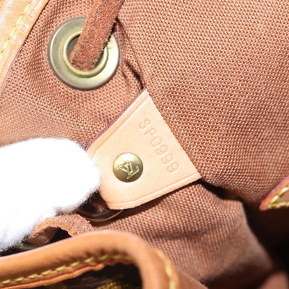 Louis Vuitton Montsouris MM, Brown, Canvas, backpack