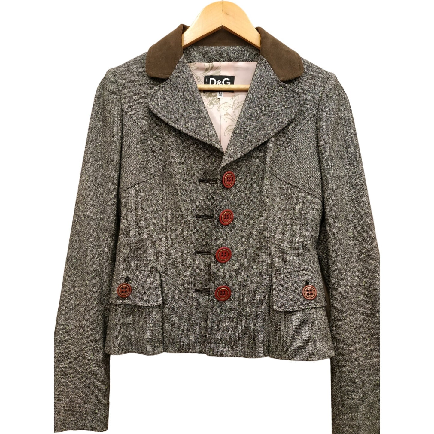 DOLCE & GABBANA Wool Crop Blazer