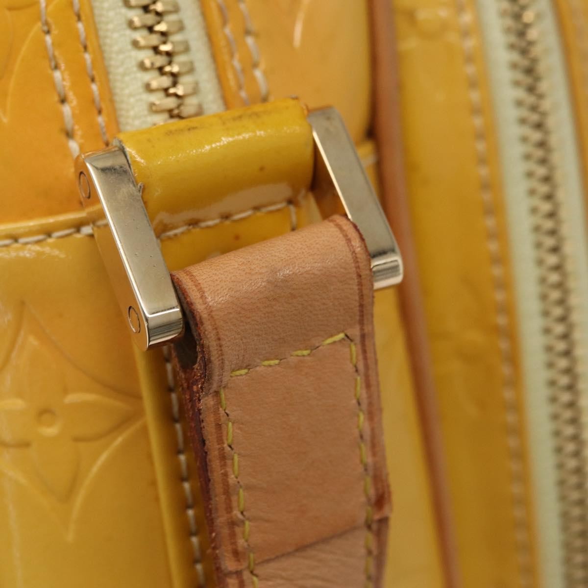 Louis Vuitton Wooster Monogram Vernis, Yellow, Patent Leather, Handbag