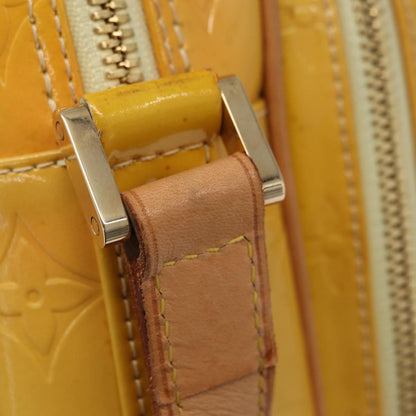 Louis Vuitton Wooster Monogram Vernis, Yellow, Patent Leather, Handbag