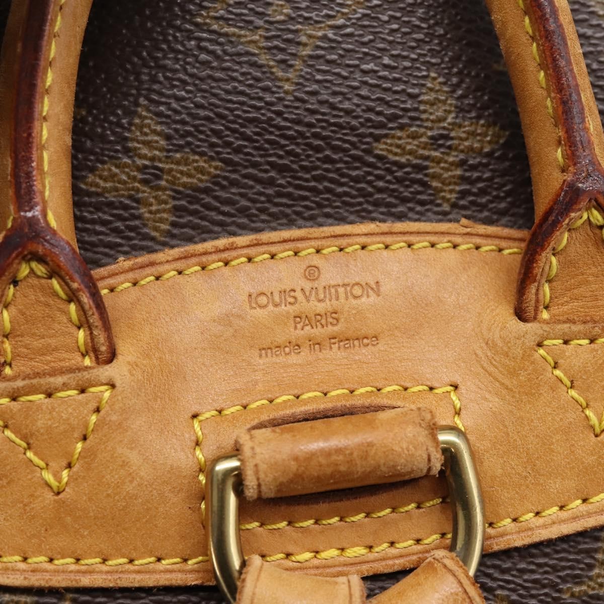 Louis Vuitton Vintage Montsouris Monogram Canvas, Brown, Canvas, Backpack