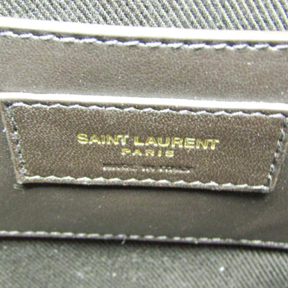 Saint Laurent Le Monogramme Coeur Monogram All Over Coated Canvas and Leather, Brown, Leather, Clutch