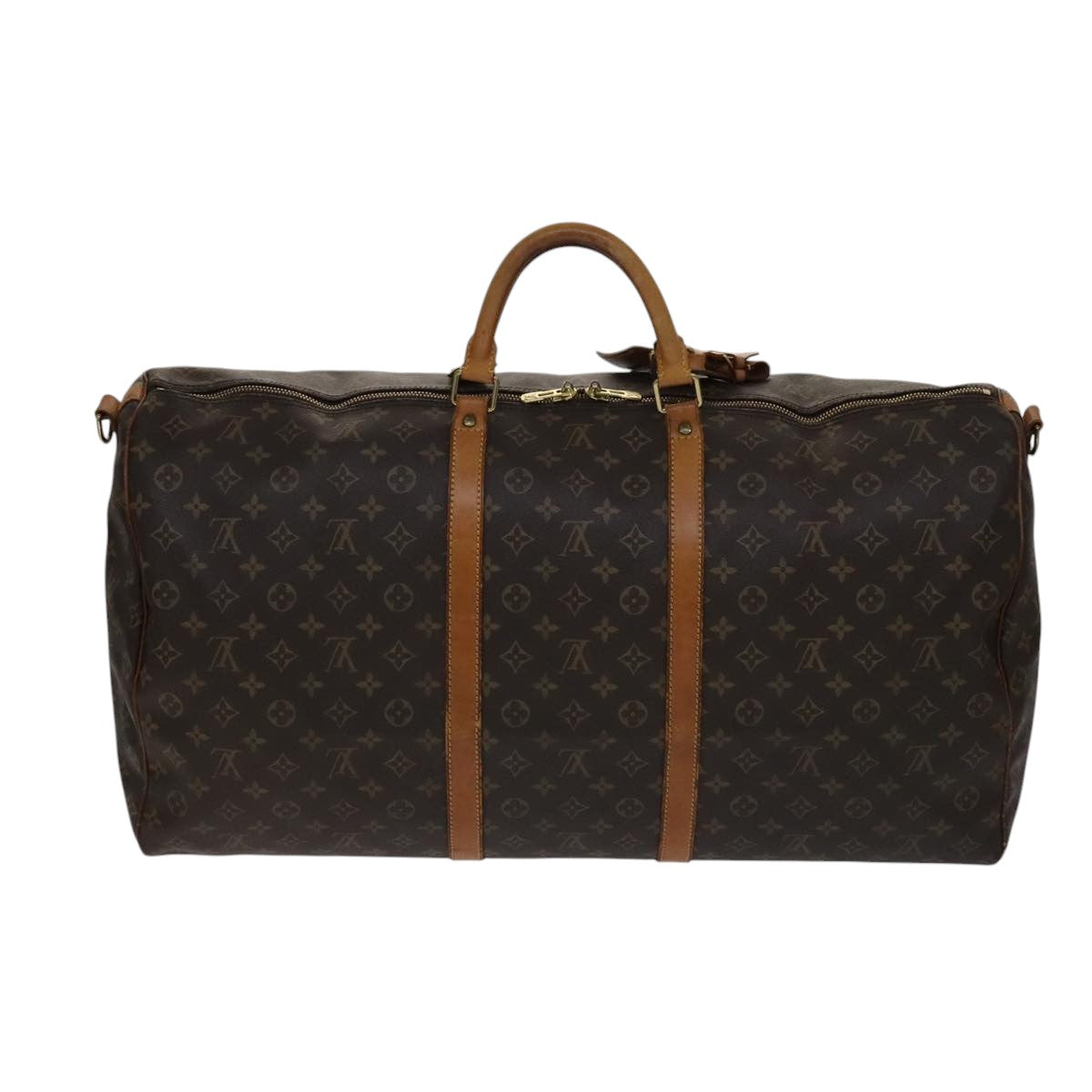 Louis Vuitton Keepall Bandoulière 60, Brown, Canvas, travel