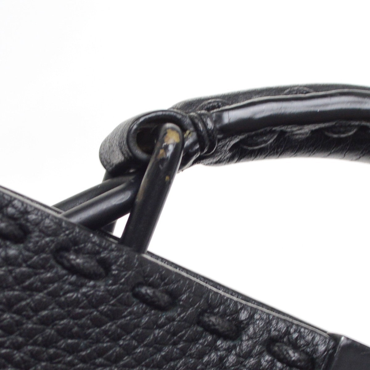 Fendi Selleria Peekaboo ISeeU Raffia with Leather, Black, Leather, Handbag