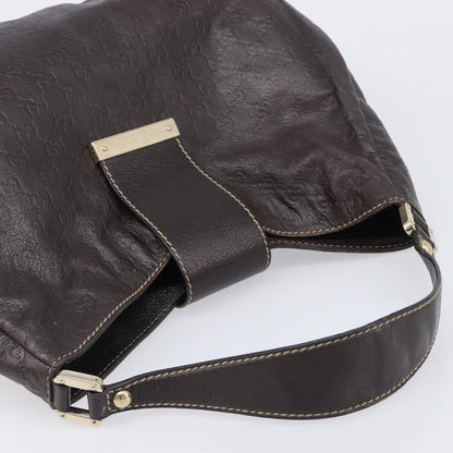 Gucci New Ladies Web Hobo Guccissima Leather, Brown, Leather, Shoulder Bag