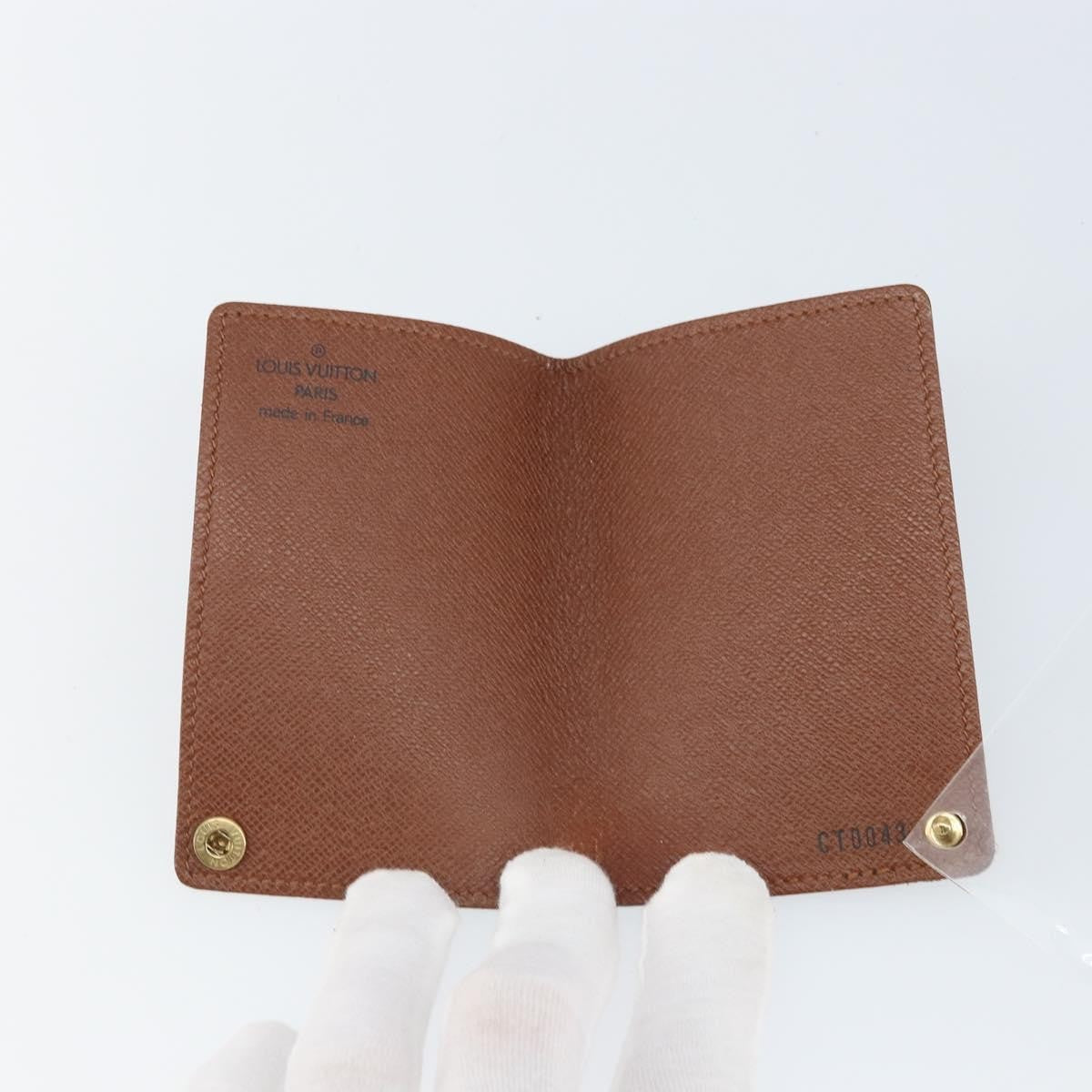 Louis Vuitton Porte Cartes Pression Card Case Monogram Canvas, Brown, Canvas, Card Holder