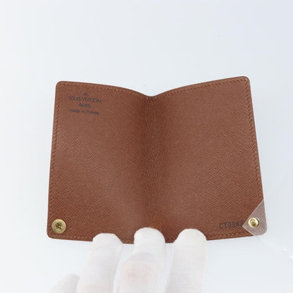 Louis Vuitton Porte Cartes Pression Card Case Monogram Canvas, Brown, Canvas, Card Holder
