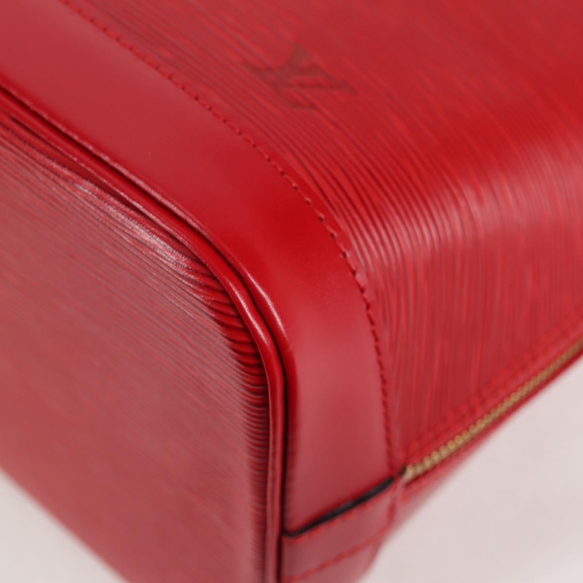 Louis Vuitton Alma, Red, Leather, handbag