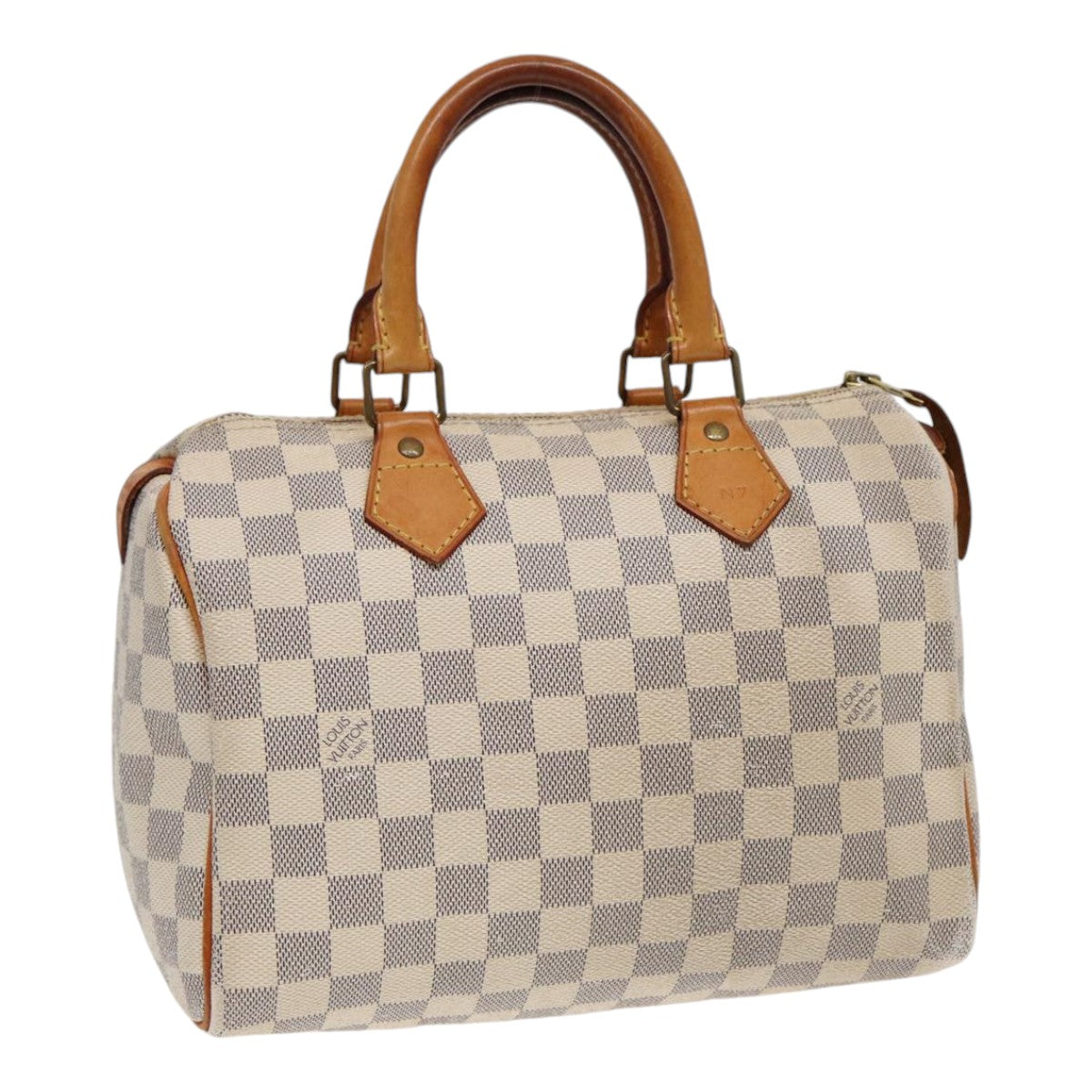 Louis Vuitton Speedy 25, White, Canvas, handbag