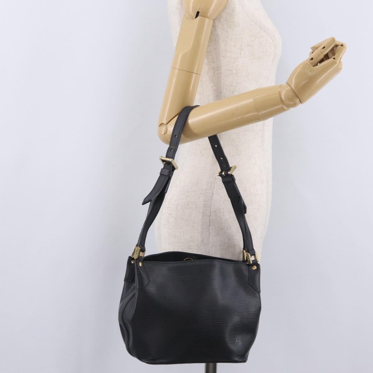 Louis Vuitton Mandara Epi Leather, Black, Leather, Shoulder Bag