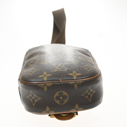 Louis Vuitton Pochette Gange Monogram Canvas, Brown, Canvas, Clutch