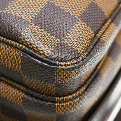 Louis Vuitton Naviglio Damier, Brown, Canvas, Shoulder Bag