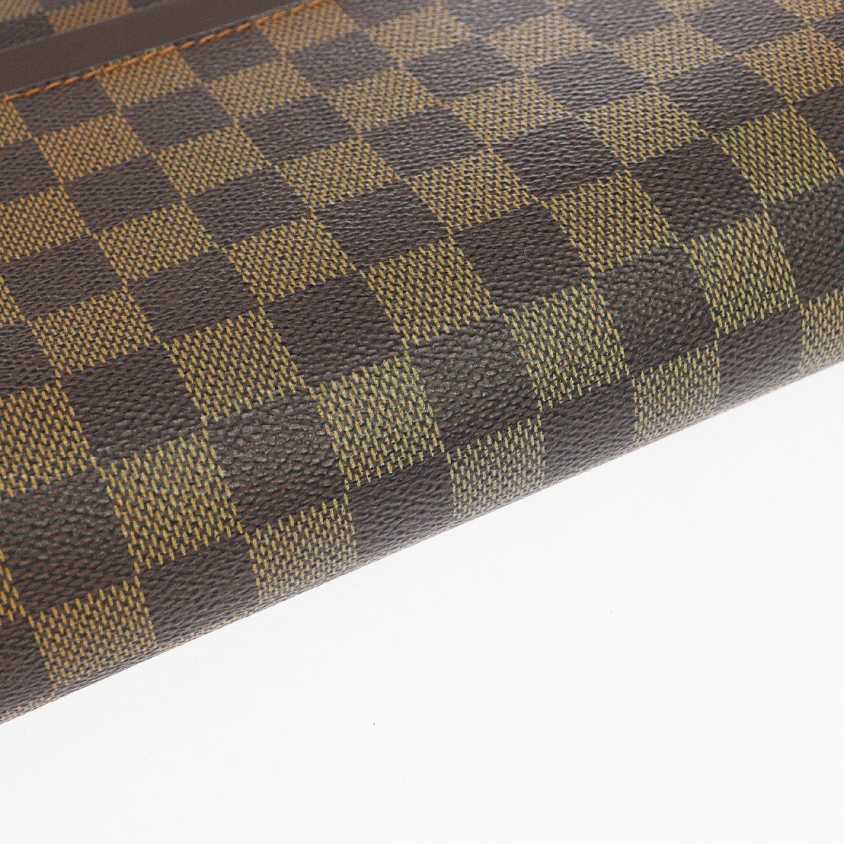 Louis Vuitton Pochette Saint Louis Damier, Brown, Canvas, Clutch