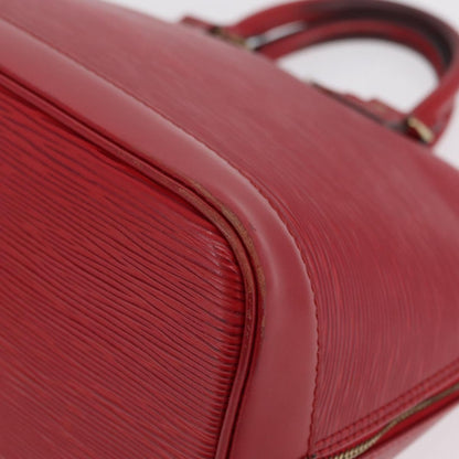 Louis Vuitton Alma Epi Leather, Red, Leather, Handbag