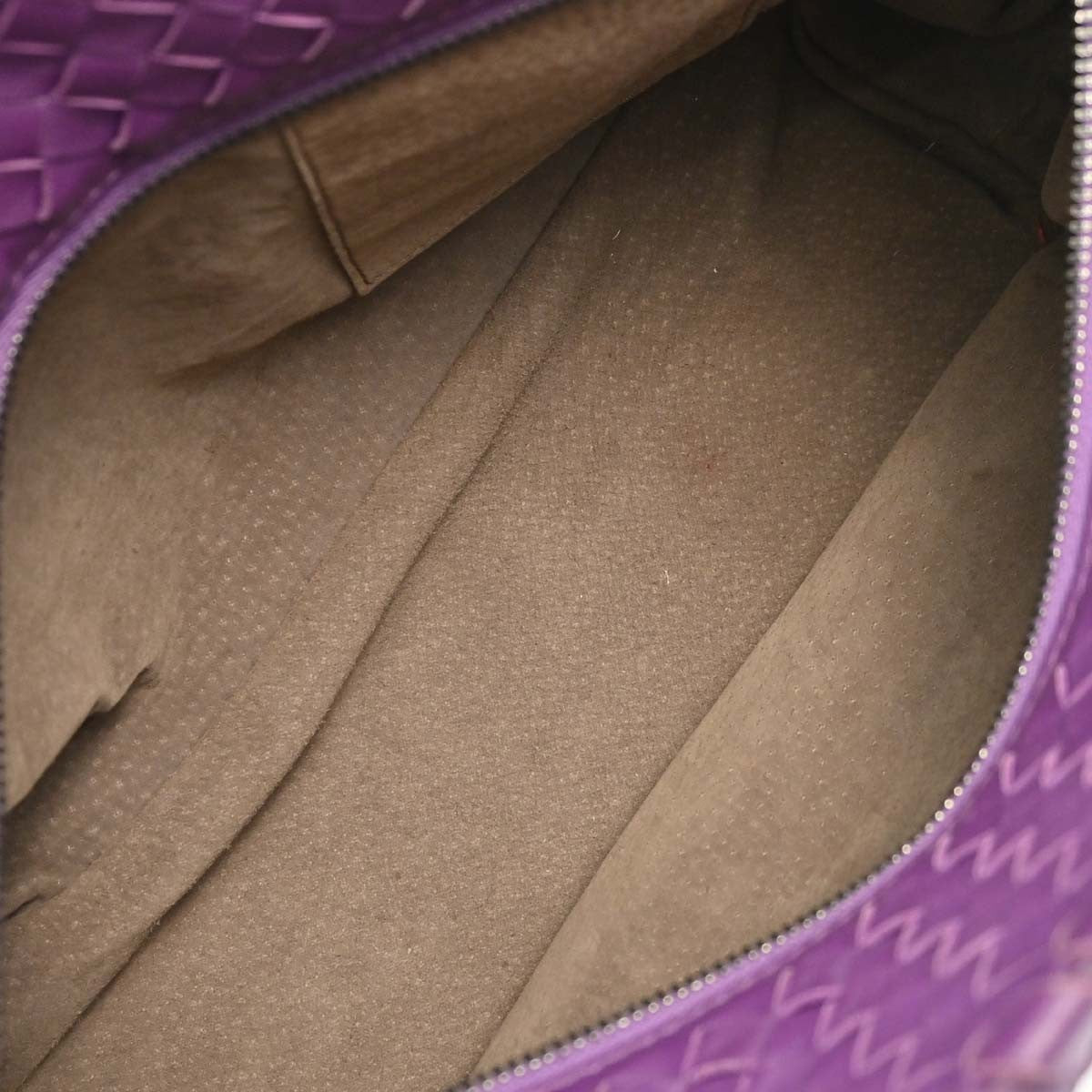 Bottega Veneta Brick Intrecciato Nappa, Purple, Leather, Tote Bag