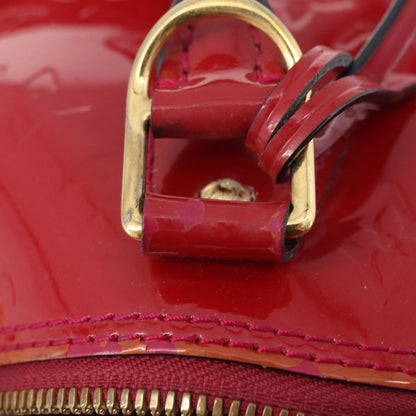 Louis Vuitton Alma Monogram Vernis, Pink, Patent Leather, Handbag