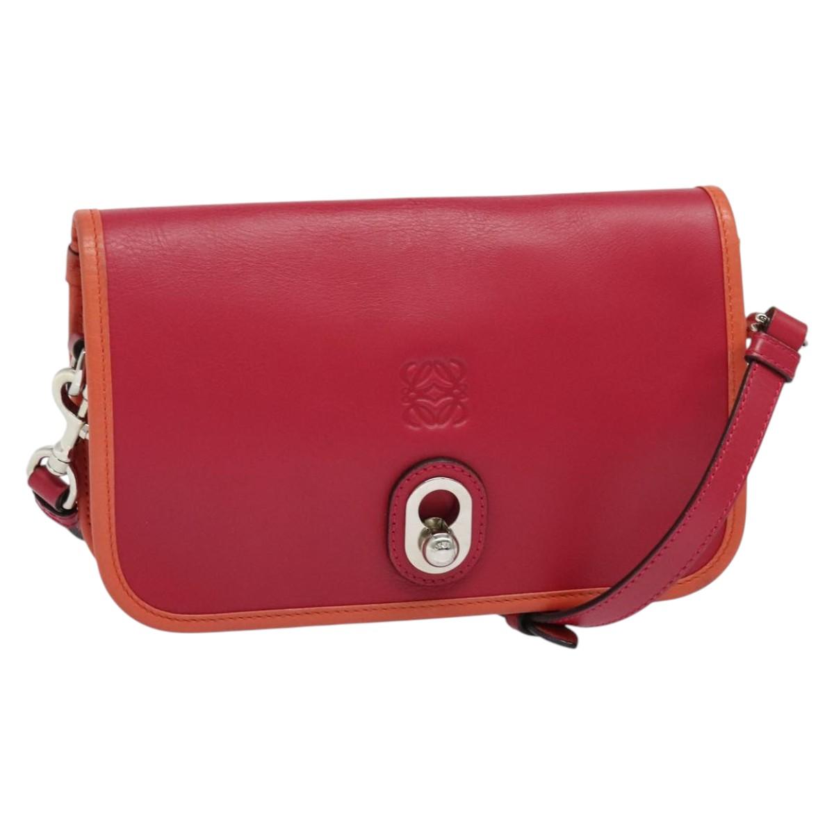 Loewe Ines, Pink, Leather, shoulder
