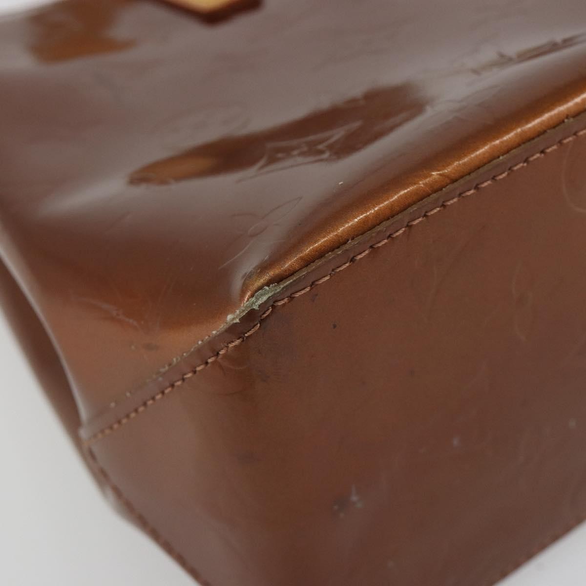Louis Vuitton Reade Monogram Vernis, Brown, Patent Leather, Handbag