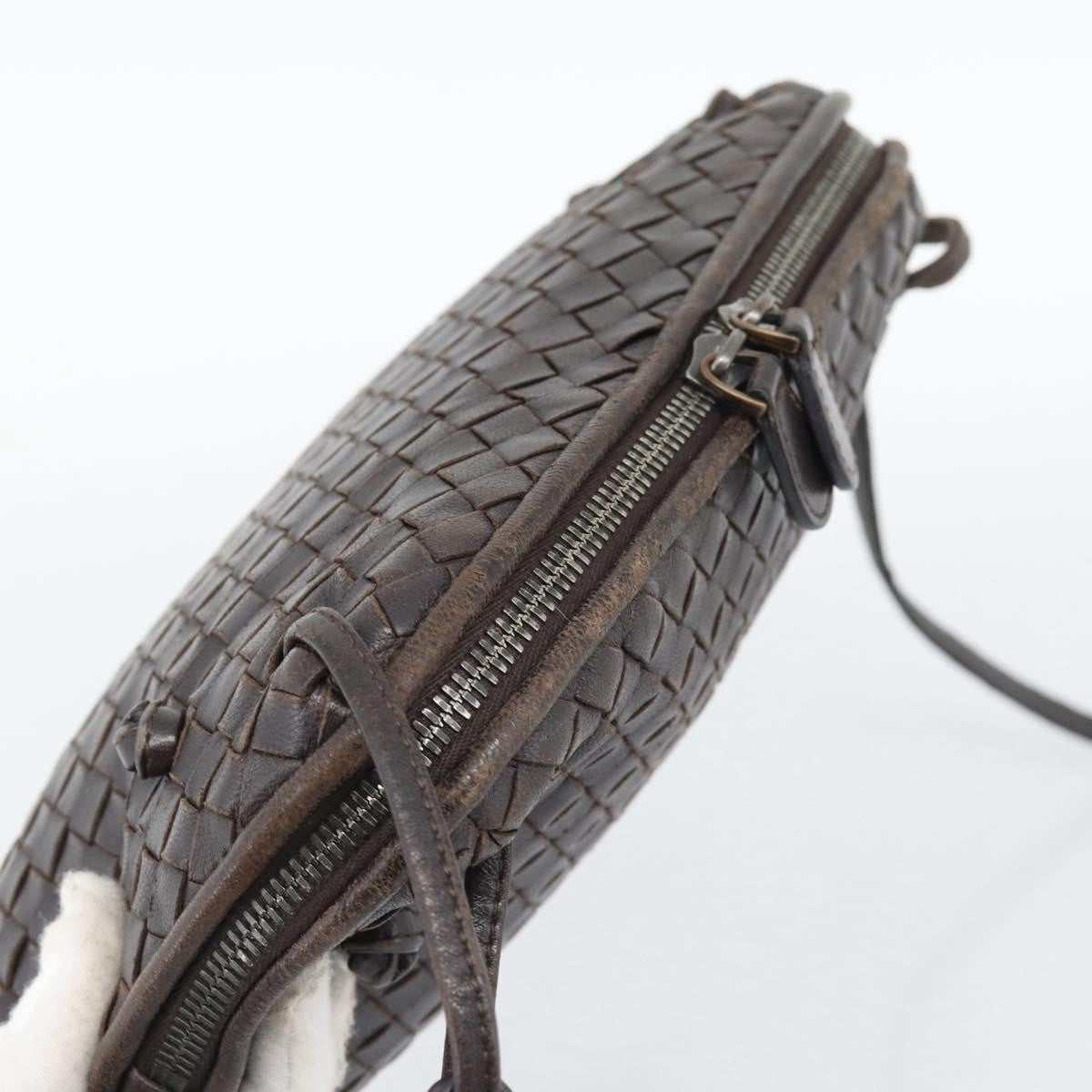 Bottega Veneta Nodini Intrecciato Nappa, Brown, Leather, Crossbody Bag