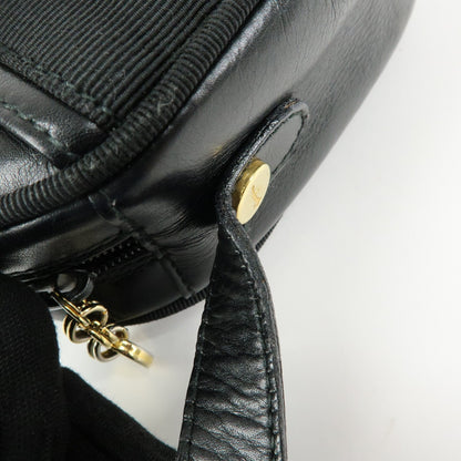 Salvatore Ferragamo Vara Bow Camera Leather, Black, Leather, Shoulder Bag