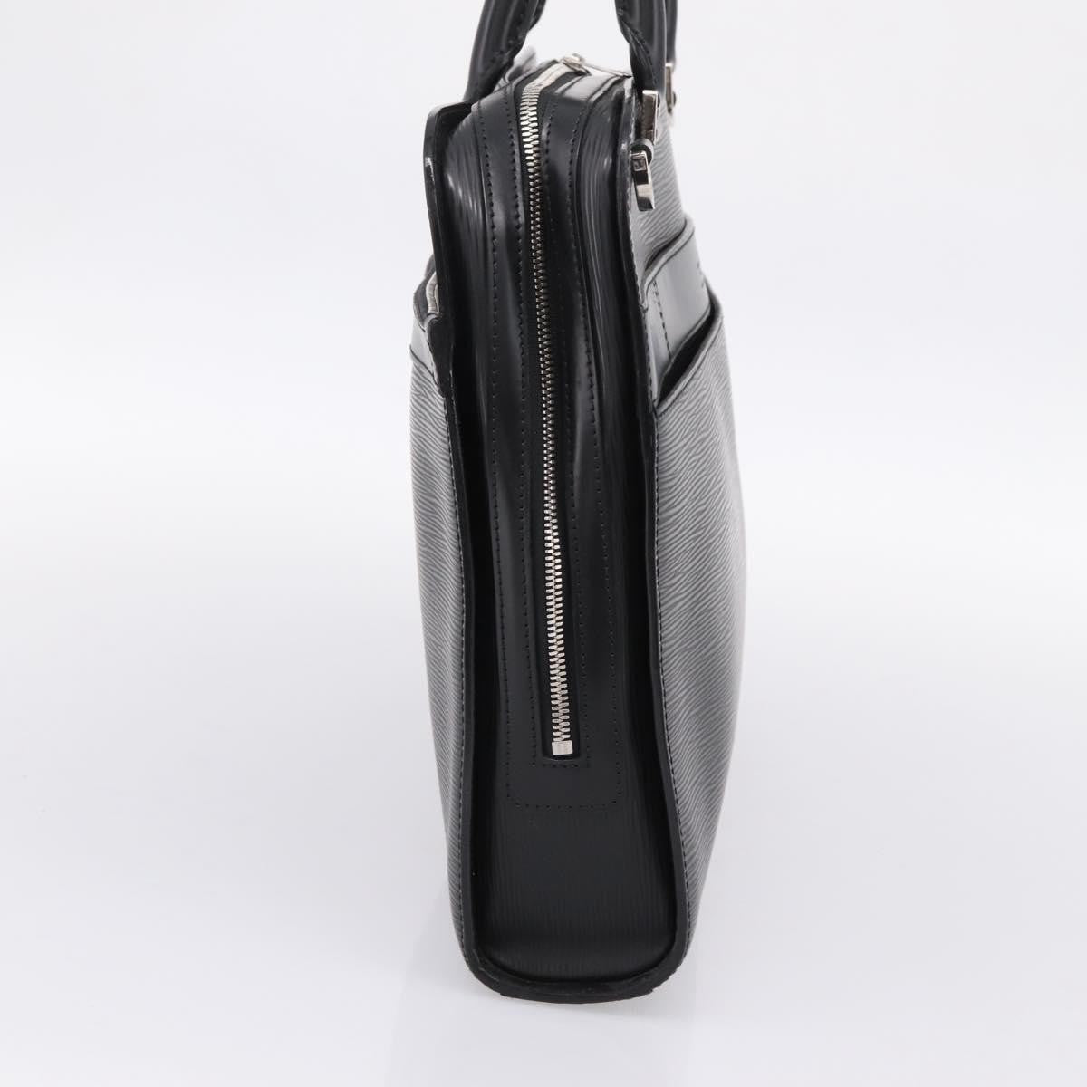Louis Vuitton Bassano Epi Leather, Black, Leather, Briefcase