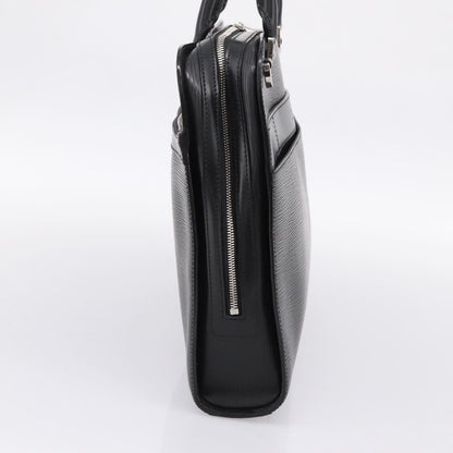 Louis Vuitton Bassano Epi Leather, Black, Leather, Briefcase