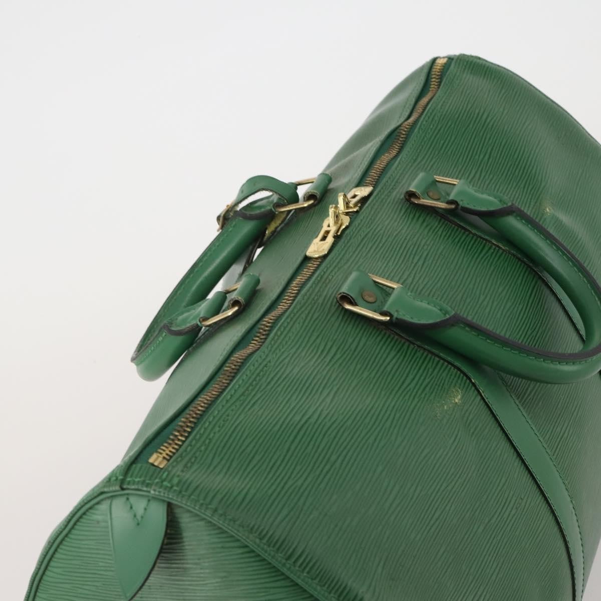 Louis Vuitton Keepall Bag Epi Leather, Green, Leather, Travel Bag