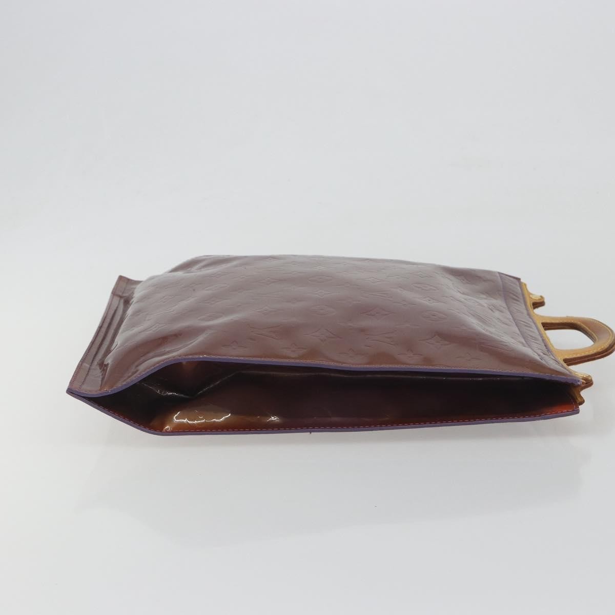 Louis Vuitton Stanton Monogram Vernis, Purple, Patent Leather, Tote Bag