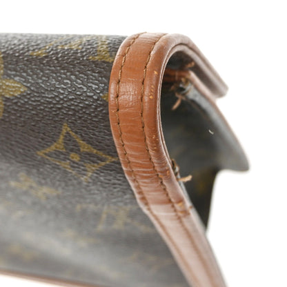 Louis Vuitton Dame Pochette Monogram Canvas, Brown, Leather, Clutch