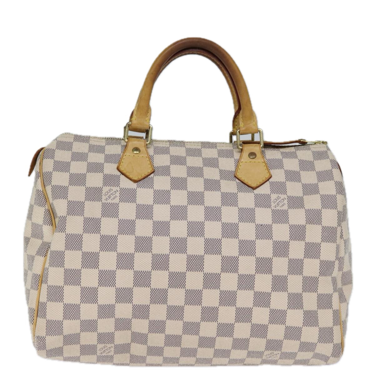 Louis Vuitton Speedy 30, White, Canvas, handbag